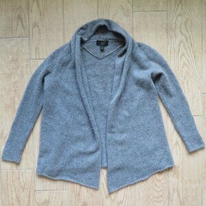 Charter Club Luxury 100% Cashmere Cardigan Sweater Gray Medium